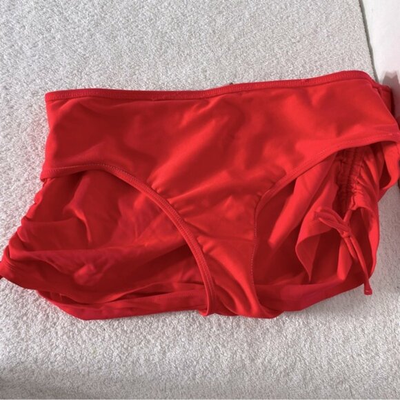 5/$25 George Neon Orange Swim Skirt Bikini Bottom M - Picture 6 of 12